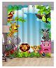 Filymore Curtains for Kids Room/play School Cartoon Multi Colors Cartoon Design Parde 7x4 Feet Long Set of 1, Door Curtain
