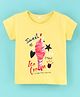 Enfance Half Sleeves Ice Cream Printed Top - Gold