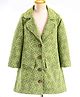 Enfance Full Sleeves Geometric Printed Blazer  - Green