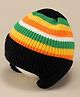 SYGA Striped Design Warm Knitted Winter Cap - Black