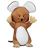 Goldenhub Toys Standing Mouse Brown Height 30 cm