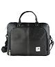 Mike Esquire Leather File Bag Black - Capacity 7 l