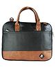 Mike Bags Executive File Bag Black & Tan - Capacity 7 Ltrs