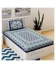 UniqChoice Pure Cotton Jaipuri Single bed sheet With 1 Pillow Cover
