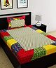 UniqChoice Pure Cotton Jaipuri Single bed sheet With 1 Pillow Cover