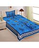 UniqChoice Pure Cotton Jaipuri Single bed sheet With 1 Pillow Cover