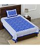 UniqChoice Pure Cotton Jaipuri Single bed sheet With 1 Pillow Cover