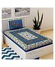 UniqChoice Pure Cotton Jaipuri Single bed sheet With 1 Pillow Cover