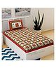 UniqChoice Pure Cotton Jaipuri Single bed sheet With 1 Pillow Cover