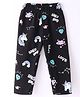 Doreme Single Jersey Knit Full Length Leggings With Unicorn Print - Black