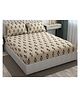 RRC Super Soft Brushed Microfiber Cotton Double  Bed sheet With 2 Pillow Cover - Cream