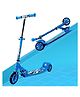 Kidsmate Roadeo Metal Kick Scooter with 4 Adjustable Height Scooter Foldable & Attractive PVC Wheels with Rare Brakes for Kids - Blue