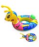 Toysire Inflatable Swimming Float Caterpillar Shape Ring Mat for Pool and Beach Water Swimming Ring Tube for Kids Summer Funny Pool Party Toys(Blue)
