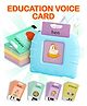 Toysire Talking Flash Cards Educational Toy for Kids with 112 Double-Sided Voice Cards USB Rechargeable Learning Toy Baby Toddler Gifts  Blue