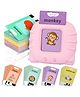 Toysire Talking Flash Cards Educational Toy for Kids with 112 Double-Sided Voice Cards USB Rechargeable Learning Toy Baby Toddler Gifts  Pink