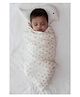 Tiber Taber Unisex Baby Soft Brocade Swaddle-Cream