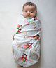 Tiber Taber Unisex Laxmi Blessings Swaddle-White