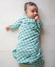 Tiber Taber Unisex Charming Checks Swaddle-Green