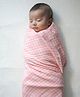 Tiber Taber Unisex Charming Checks Swaddle-Pink