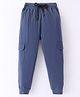 Evimo Single Jersey Full Length Solid Lounge Pant - Navy Blue