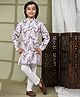 P-MARK Full Sleeves Abstract Printed Kurta Pyjama Set - Pink