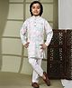 P-MARK Full Sleeves Water Colour Effect With Floral Printed Kurta Pyjama Set - Pink