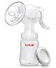 LuvLap Comfy Manual Breast Pump with 3-Level Suction Adjustment, Silicone Massage Cushion for Comfort, Ergonomic Handle for Easy Use, BPA Free Materials for Safety
