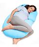 LuvLap Maternity Pillow, C-Shaped, Full Body Pillow for Pregnancy, Washable Cover, Ideal for Pregnant & Nursing Moms (Blue Radiance)