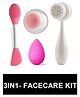 Fabsecret 3in1 Face Care/Makeup/FaceMask/ Dry and Wet Tools Kit(Color may vary)