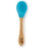 BeeBaby Nurture Bambu Silicone Baby Feeding Spoons. 100% BPA Free Silicone Tip Weaning Spoons for kids & toddlers. (6 months+, Blue)