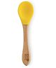 BeeBaby Nurture Bambu Silicone Baby Feeding Spoons. 100% BPA Free Silicone Tip Weaning Spoons for kids & toddlers. (6 months+, Yellow)