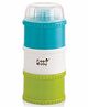 BeeBaby Store and Feed Stackable Milk Powder Container. 3 Layer Multi-Storage, Multi-Functional food and milk dispenser. 100% BPA Free, Travel Friendly - Blue