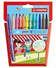 STABILO Power Felt Tip Sketch Pen - Pack of 12, Assorted Colors