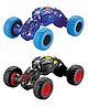 Enorme Pull Back Monster Telescopic with Press-Pull-Leave Feature Friction Powered Car Toy Pack of 2- Color May Vary
