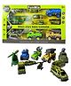 Planet of Toys Die Cast Metal Army Military Vehicle Play Toy - 10 Pieces Set - Nation Educational Toy with Army Cargo Truck, Battalion Jeep, Missile Truck & More - Perfect for Kids (New Version)