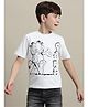 Kidsville Garfield Featuring Half sleeves Garfield Printed Tee-White