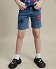 Kidsville Marvel Featuring  Spiderman Printed Shorts-Blue