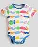 Somersault Half Sleeves Abstract Printed Onesie - Multi Colour