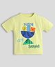 Somersault Half Sleeves Making Art Everyday Text Printed Tee - Yellow