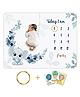 Devico Multipurpose Milestone Blanket and Props Set -Blue