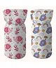 Devico cotton Bottle Cover  Pack of 2  Fits up to 250 ml-Pink Blue