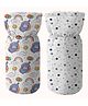 Devico cotton Bottle Cover  Pack of 2  Fits up to 250 ml-Black Pink