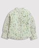 Tiny Girl Full Sleeves Flower Printed  Shirt - Green