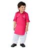 BAD BOYS Full Sleeves Solid Kurta With Pyjama Set - Pink