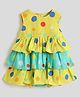Somersault Sleeveless Polka Dots Printed Layered Dress - Multi Colour