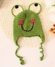 Woonie Crochet Handmade Frog Cap - Green