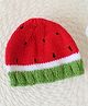 Woonie Handknitted Watermelon Cap - Red
