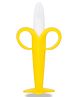 Kritiu Silicone Ultra Soft Safety Banana Shape Toothbrush For Toddlers - Yellow