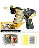 NEGOCIO Electric toy Glock  Full Auto G17 Belt Fed Foam Strong Blaster - Pack of 1 Color May Vary