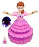 Negocio Princess Dancing Doll Auto Rotating Doll Music Baby Toy 360 Rotational 3 D Led Lights for Kids- Pack of 1 Color May Vary